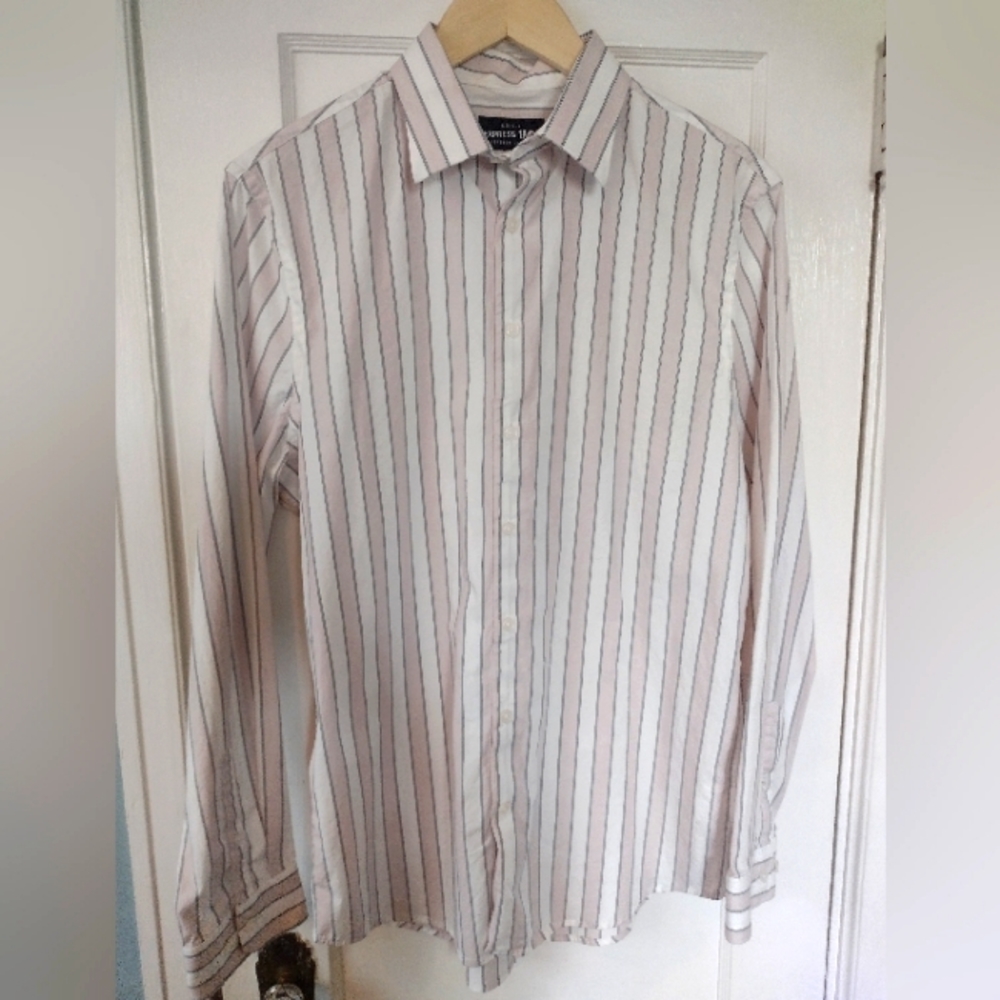 NWOT Express Men's 1MX Extra Slim Button Up